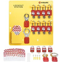 Wisamic Lockout Tagout Station  12 Lock Set