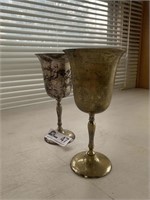 VINTAGE MADE IN INDIA SILVER CUPS