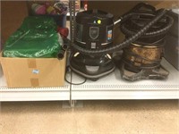 2 rolling rainbow vacuums with box of accessories