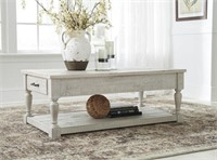 Ashley T782-1 Whitewash Cocktail Table w/Drawer