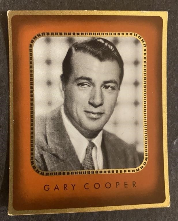 GARY COOPER: Antique Tobacco Card (1936)