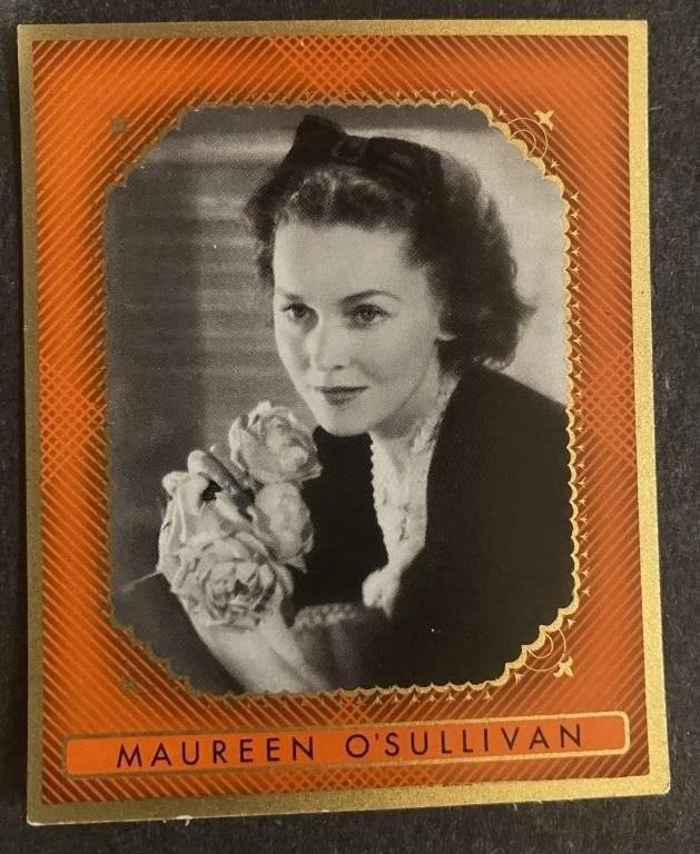 MAUREEN O'SULLIVAN: Antique Tobacco Card (1936)