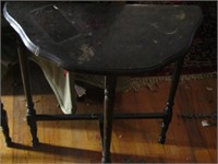 Pair of Vintage Wooden Curio Tables