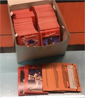 Box of baseball cards