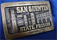 San Quentin State Prison Bronze Belt Buckle