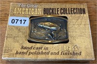 Solid Brass Fish Belt Buckle