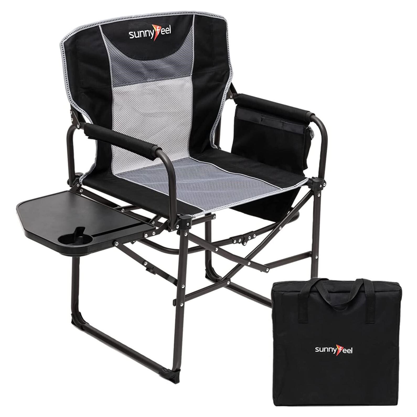 SUNNYFEEL Oversized Camping Directors Chair, Porta