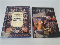 EMBROIDERY BOOKS X 2