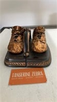 Bronze Baby Shoe Bookends
