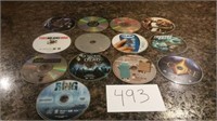 13) DVD'S, NO CASES, UNTESTED