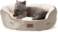 Bedsure Dog Beds for Small Dogs - Round Cat Beds f