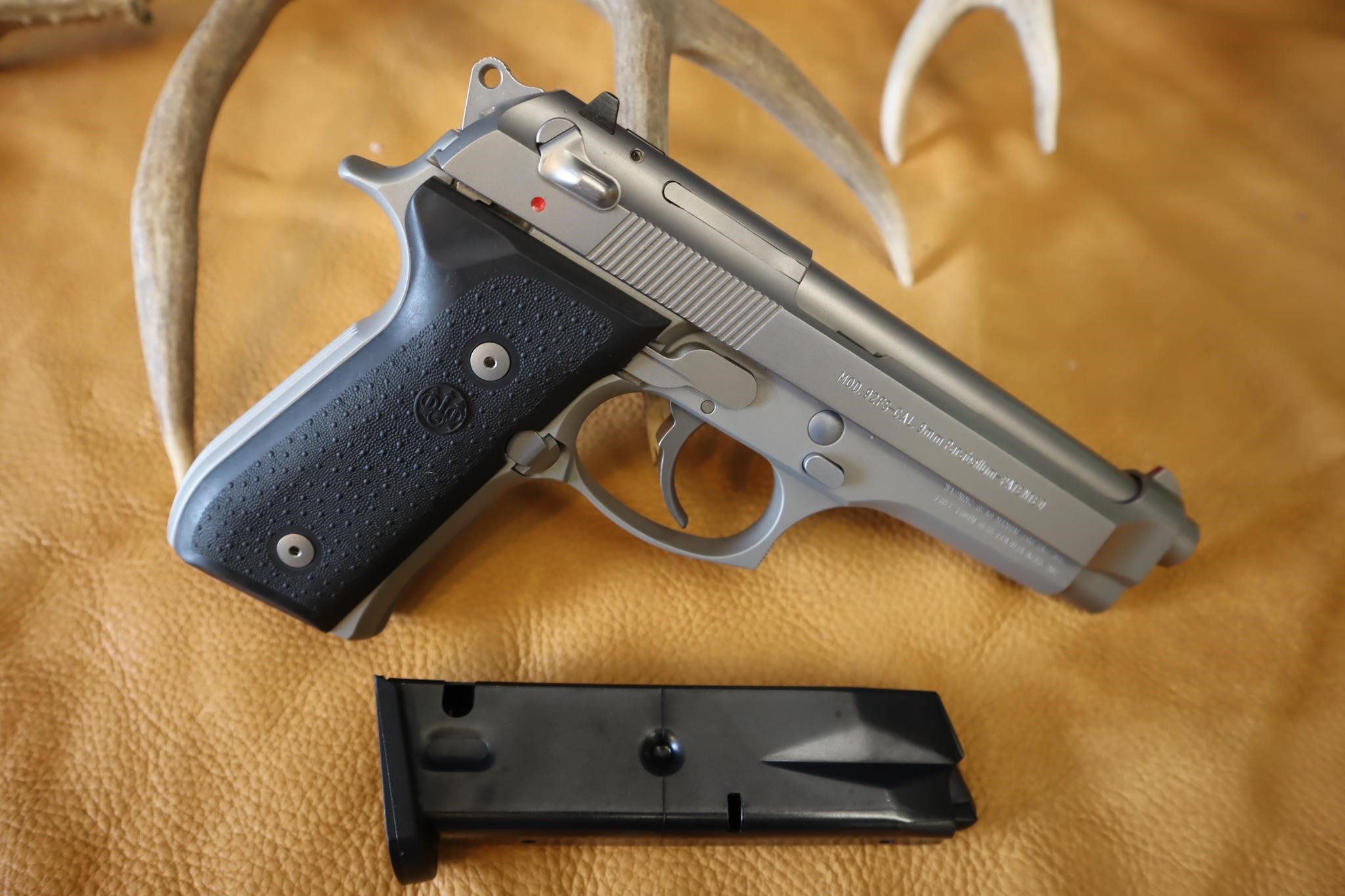 Beretta 92FS stainless 9mm