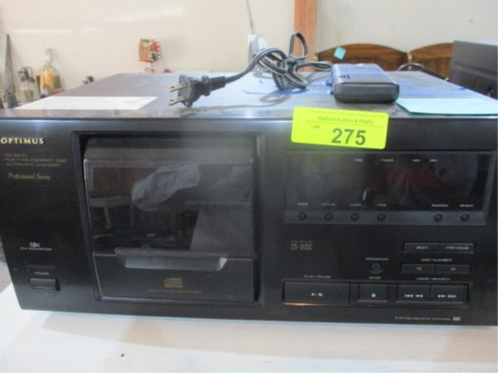 Optimus CD File 25 Disc Player