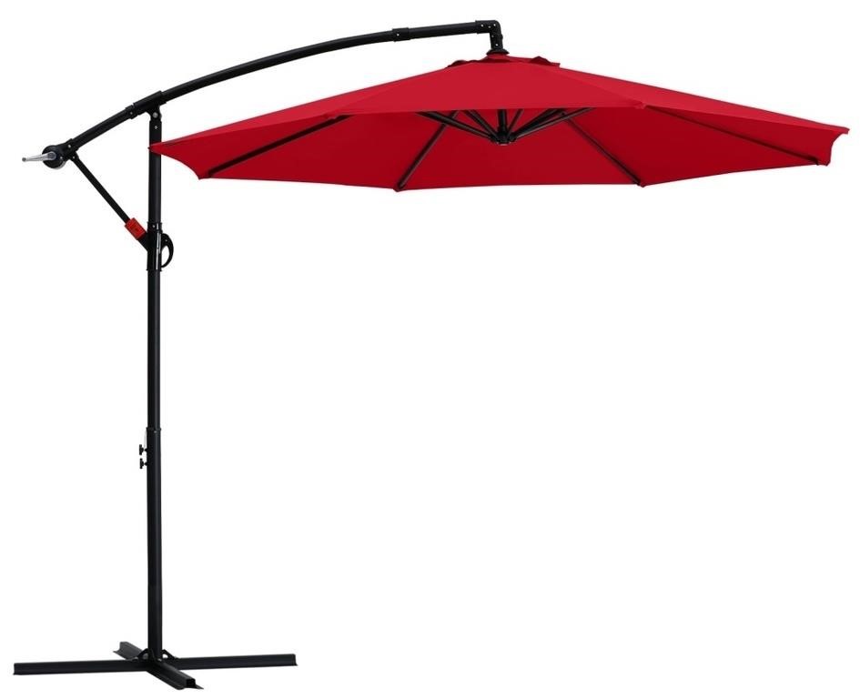 E4142  ABCCANOPY 10 FT Patio Umbrella, Red