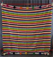 Colored Moroccan Throw 80x82