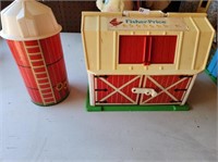 Vintage Fisher Price Farm Barn & Silo (Complete)