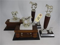 Lot of 4 Horse Trophies