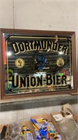 Dortmunder union-bier framed mirror