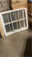 Two old window sashes
