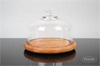Goodwood Teak Tray With Glass Dome