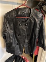 Vintage Talbots Black Leather Jacket