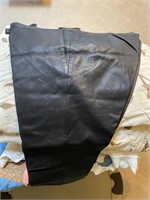 100% Black Leather Pants