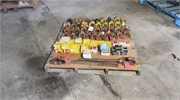 PTO YOKES, U JOINTS, 2 SQUARE HALF SHAFTS LOT