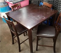 Bar Height Table And 4 Chairs