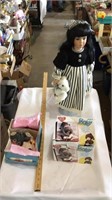 Vintage doll, peejay sock monkey kit