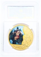 Batman 24kt Gold Leaf Medallion