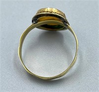 14 K GOLD CAMEO RING