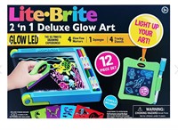 Lite Brite 2-in-1 Deluxe Glow Art