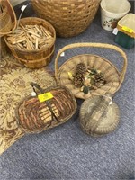 3-Piece old Wicker Basket Set