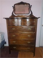 Antique highboy dresser