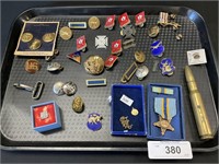 Vintage Military Insignia Pins.