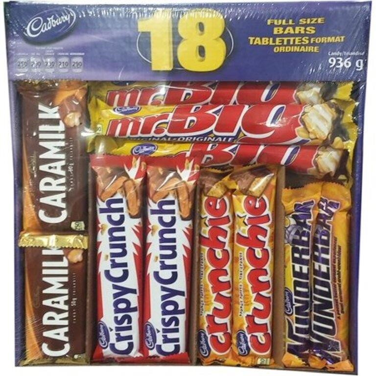 Cadbury 18 Full Size Assorted Chocolate Bars