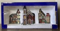 Holiday Time 3 Piece Village Lighted House Set