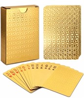 3 pack Poker Cards, Luxury Waterproof Gold Foil