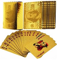 (5 pack - Gold) Playing Cards 24k Carat Gold