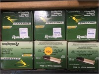 6 boxes of”Remington” .22 cal ammo