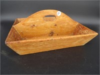 Early Primitive Wooden Tote