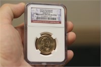 NGC Graded One Dollar Gold Plated Coin