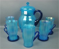 Fenton Celeste Blue # 220 11 Pc Lemonade Set