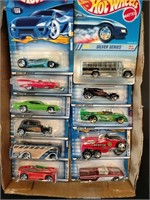 Flat of Hot Wheels