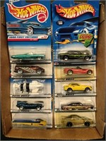 Flat of Hot Wheels