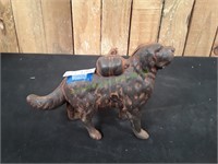 Cast Iron Dog Still Coin Bank