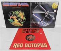 3 Jefferson Starship Lp's- Red Octopus, Dragon Fly