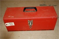 19" Metal Tool Box W/ Various Staples