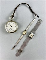 1911 Elgin Pocket Watch, Timex & Girard Perregaux
