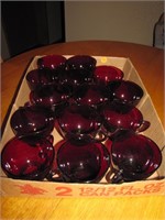 14 Royal Ruby Cups